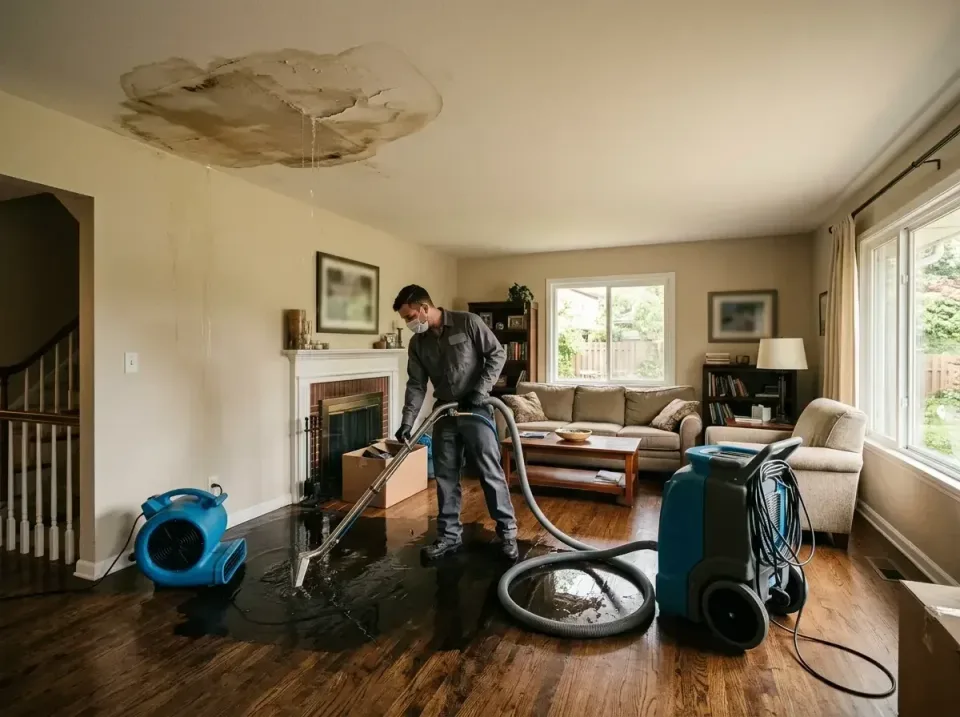 attic-pipe-burst-ceiling-drip-008 — frequently asked questions, Water Damage Restoration & Carpet Care in Kensington, MD